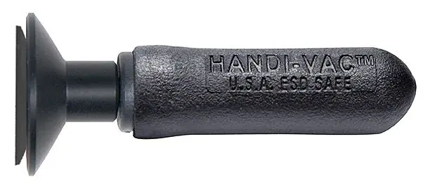 Virtual Industries HV2-1.00-AW-B ESD-Safe HANDI-VAC-2™ Squeeze Bulb Tool with Buna-N Static Dissipative Non-Marking Vacuum Cup, 1" dia.