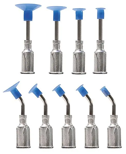 Virtual Industries VCS-9-PUR Replacement Vacuum Tip Kit with 9 Blue PUREACLEAN™ Non-Marking Vacuum Cups With Probes