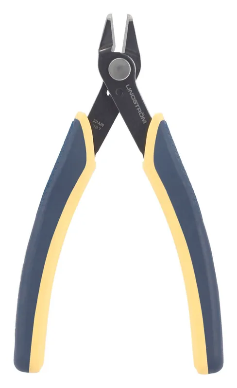 Lindstrom 6151 EDGE ESD-Safe Tapered Head Micro Alloy Steel Dura Shear Cutters, 5.28" OAL