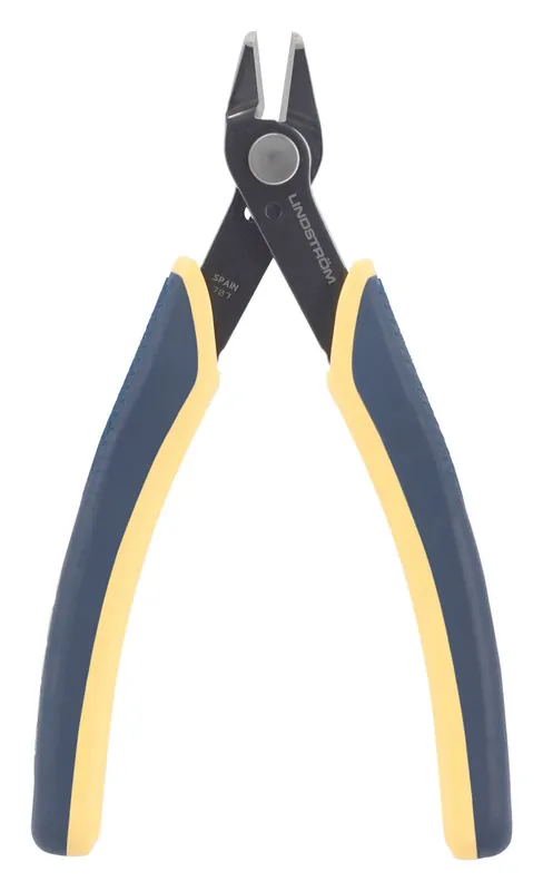 Lindstrom 6152 EDGE ESD-Safe Tapered Head Flush Alloy Steel Accu Shear Cutters, 5.28" OAL