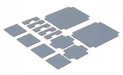 Laird A15754-02 Tflex™ SF820 Thermal Gap Filler, 0.02" Thick, 9" x 9" Sheet