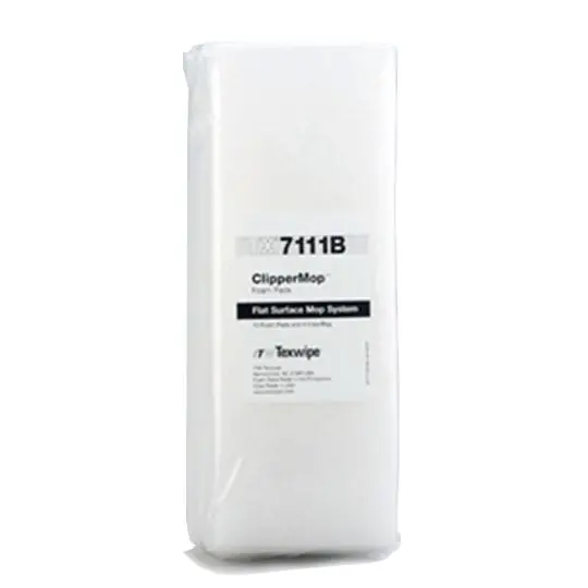 Texwipe TX7111B 11" ClipperMop™ Replacement Polyester Pad Kit (Case of 100 Covers & 40 Fasteners)