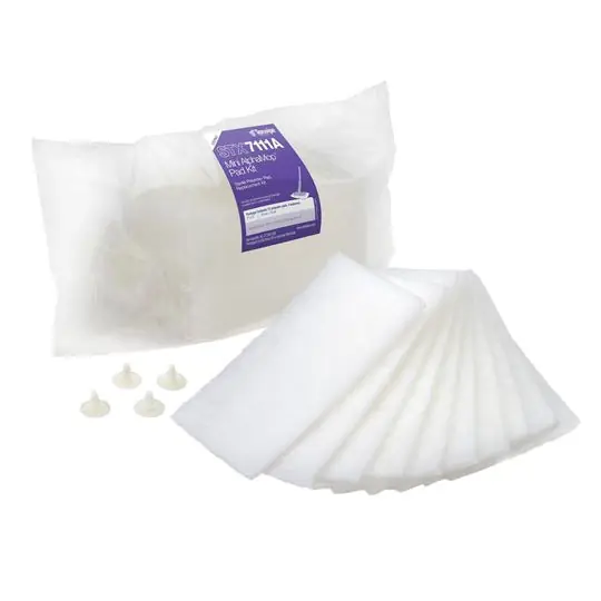 Texwipe STX7111A 7" Sterile Polyester Pad Replacement Kit for Mini AlphaMop™ / Isolator Cleaning Tool (Case of 100 Covers & 40 Clips)