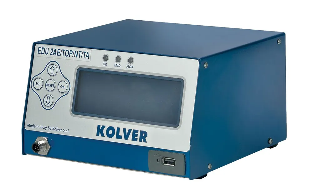 Kolver EDU2AE/TOP/NT/TA Control Unit with 8 Programmable Torque & Angle Sets