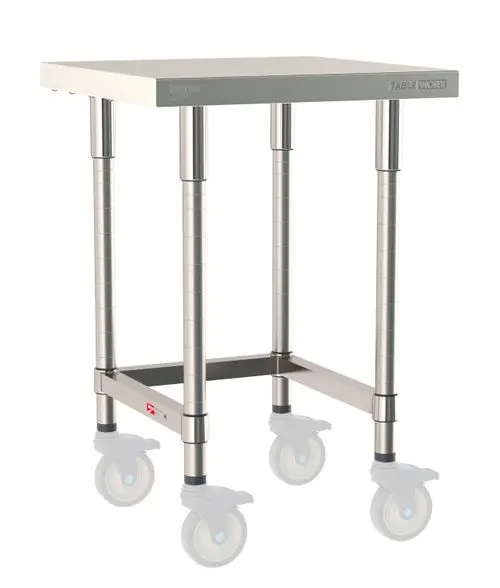 Metro TableWorx™ Mobile-Ready Stainless Steel Work Table with Type 316 Work Surface, Type 304 Frame & Legs