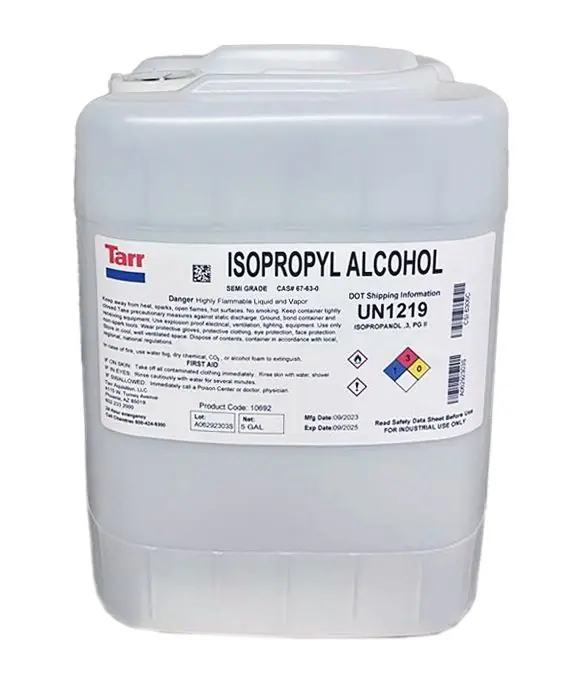 CleanPro® 10692 99% Isopropyl Alcohol (IPA), Semi-Conductor Grade, 5 Gallon HDPE Jerrican