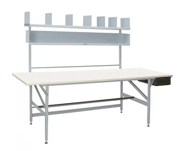 Bulman Products A80-35 36" x 84" Packing Table with (2) Shelves & Drawer