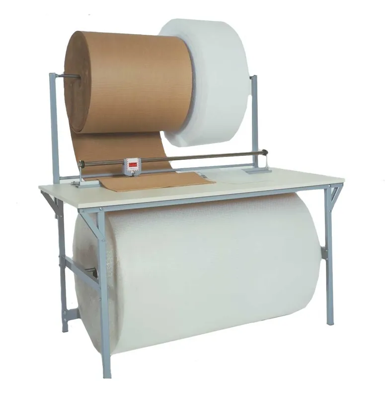 Bulman Products A692R-1 30" x 64" Packing & Dispensing Table with Shear Cutter & Roll Holder