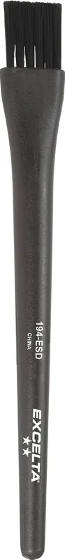 Excelta 194-ESD ★★ Anti-Static Cleaning Brush with Soft Straight Bristles and Plastic Handle, 6" OAL
