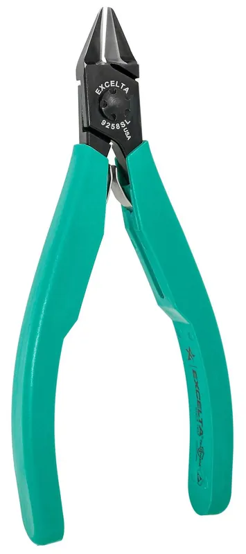 Excelta 9258SL ★★★★ Slim Line Large Tapered Relieved Head Lazer-Flush Carbon Steel Cutter with Molded Grip Handles, 4.5" OAL