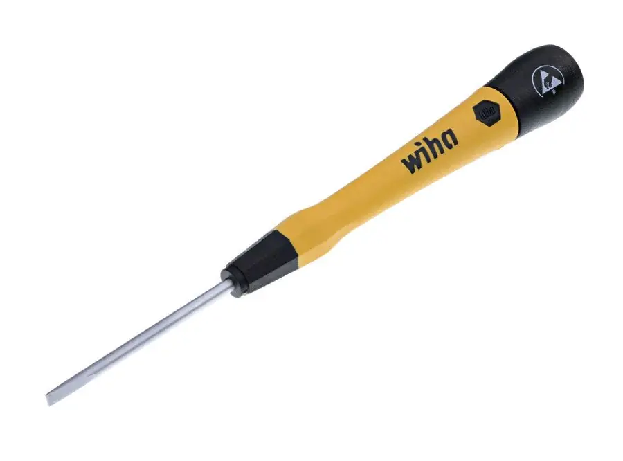 Wiha Tools ESD-Safe Precision Slotted Drivers with PicoFinish® Handles