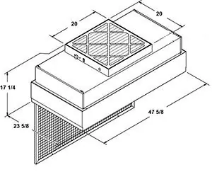 CleanPro® Fan Filter Units with Roomside Replaceable HEPA Filter & Light Fixture