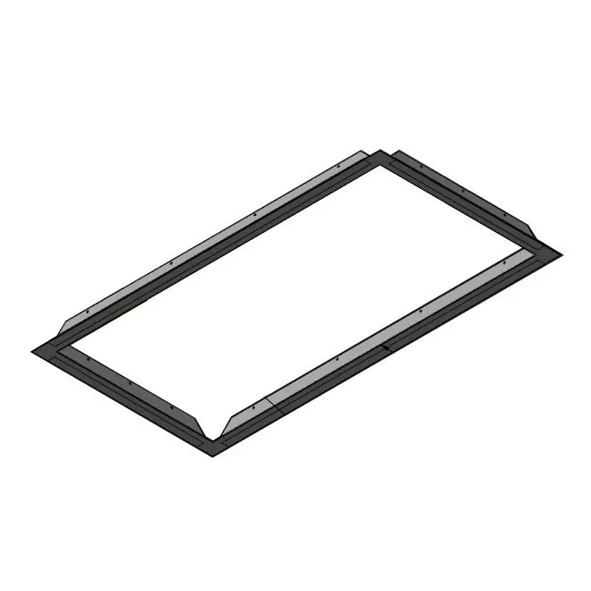 Envirco 266824-001 2‘ x 4‘ White Powder-Coated Steel Sheet Rock Adapter