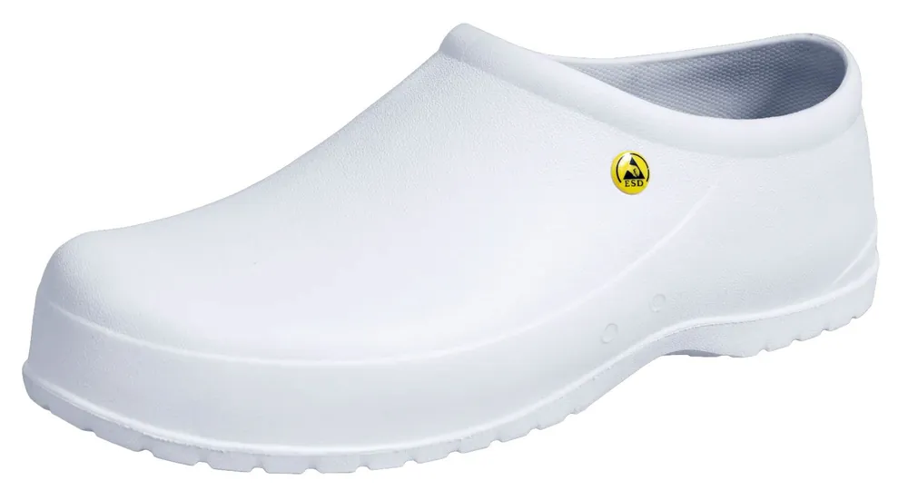 Estatec Estashoe 4.0 ESD-Safe Clogs, White (Pair)