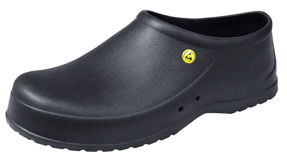Estatec Estashoe 4.0 Vented ESD-Safe Clogs, Black (Pair)