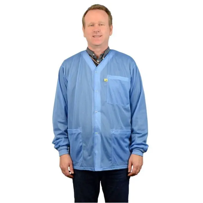 SCS ESD Jacket with Anti-Static Knit Cuffs