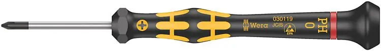 Wera 1550 PH ESD-Safe Kraftform Micro Phillips Screwdrivers