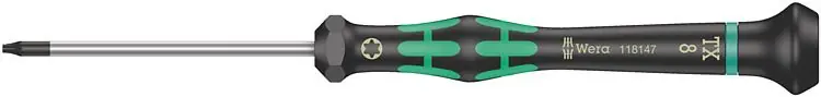 Wera 2067 Kraftform Micro Torx® Screwdriver, T1 x 40mm, 137mm OAL