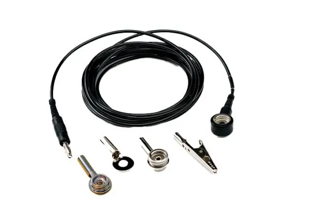 ACL Staticide 8094 Universal Grounding Cord with 10mm Stud & Socket, 10‘