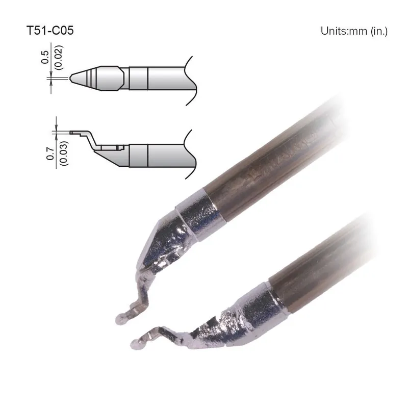 Hakko T51 Series Tweezer Solder Tips