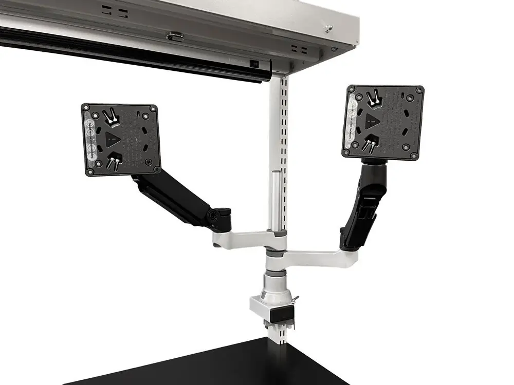 Treston Upright-Mounted Circular Dual Monitor Arm