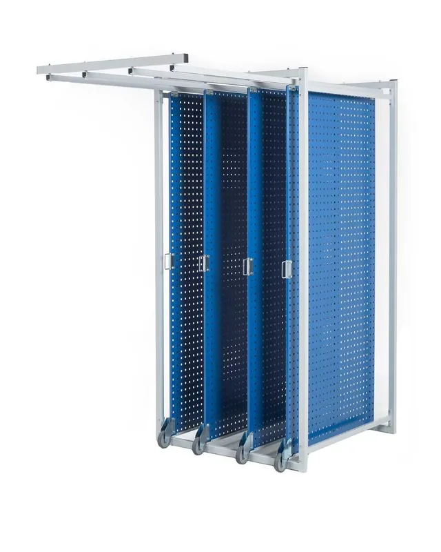 Treston 40" x 80" x 84" Tool Storage System, includes (4) Steel Perforated Panels