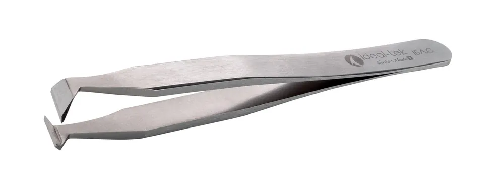 Ideal-tek 15A.C.0.ITU High Precision Carbon Steel Cutting Tweezer with Angled Blade Tips, 4.72" OAL