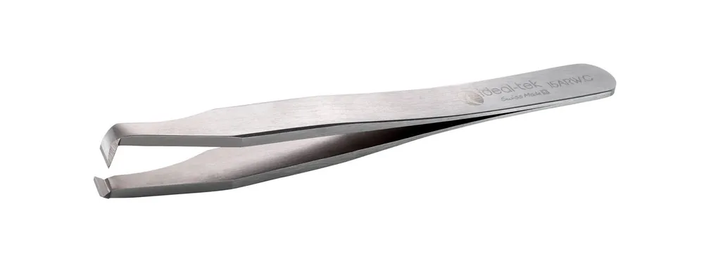 Ideal-tek 15ARW.C.0.ITU High Precision Carbon Steel Cutting Tweezer with 124° Predominantly Angled Blade Tips, 4.53" OAL