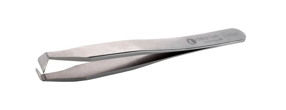 Ideal-tek 15AGW.C.0.ITU High Precision Carbon Steel Soft Wire Cutting Tweezer with 135° Predominantly Angled Blade Tips, 4.53" OAL