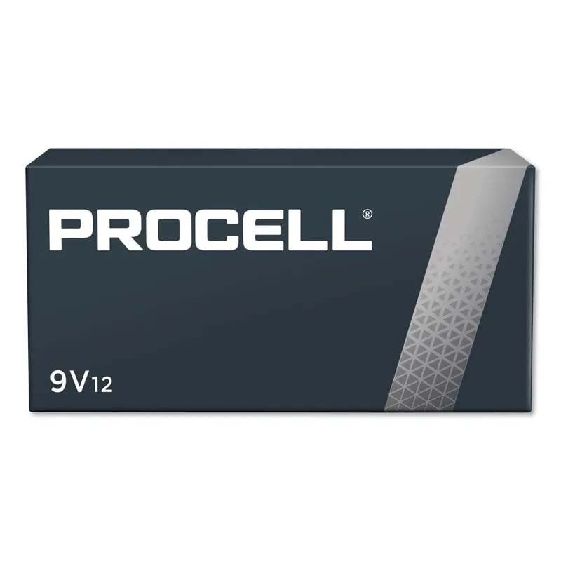 Duracell PC1604 Procell® 9V Dry Cell Alkaline Batteries (Pack of 12)