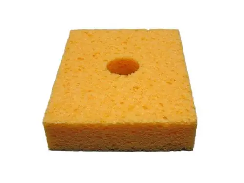 SIR S9-P10 Solder Tip Cleaning Sponges with Hole, 3.4" x 4.4" x 1" (Pack of 10)