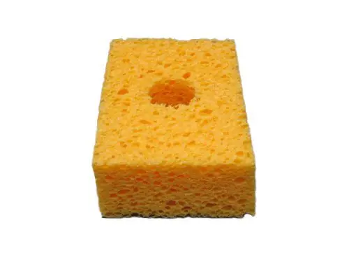 SIR S10-P10 Solder Tip Cleaning Sponges with Hole, 2.25" x 3.5" x 1" (Pack of 10)