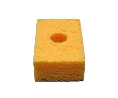 SIR S30-P10 Solder Tip Cleaning Sponges with Hole, 1.7" x 2.7" x 1" (Pack of 10)