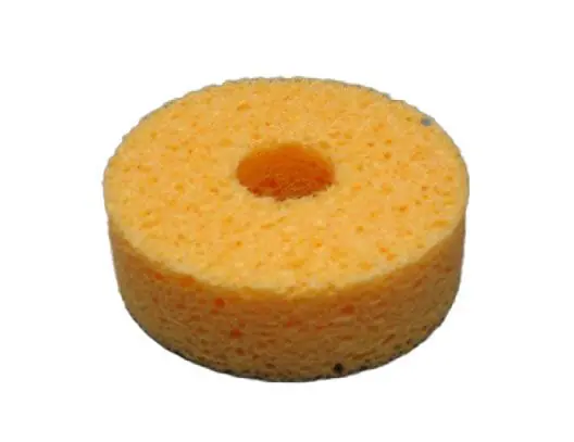 SIR S31-P10 Solder Tip Round Cleaning Sponges with Hole, 3.12" x 1" (Pack of 10)