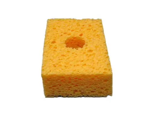 SIR S32-P10 Solder Tip Cleaning Sponges with Hole, 2.1" x 3.6" x 1" (Pack of 10)