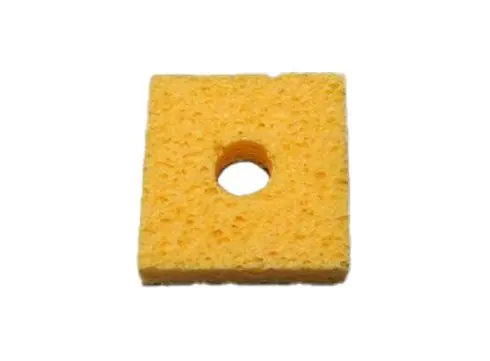 SIR S415-P10 Solder Tip Cleaning Sponges with Hole, 2.1" x 2.1" x 5/8" (Pack of 10)
