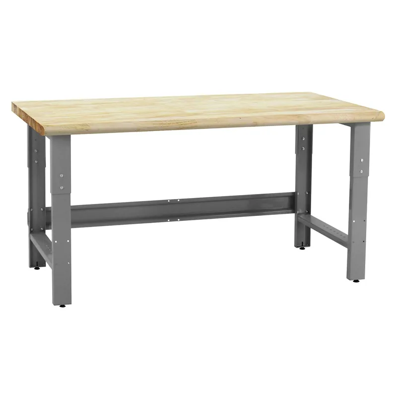 BUILT RIGHT R-Series Workbench with 1.75" Lacquered Maple Butcher Block Work Surface