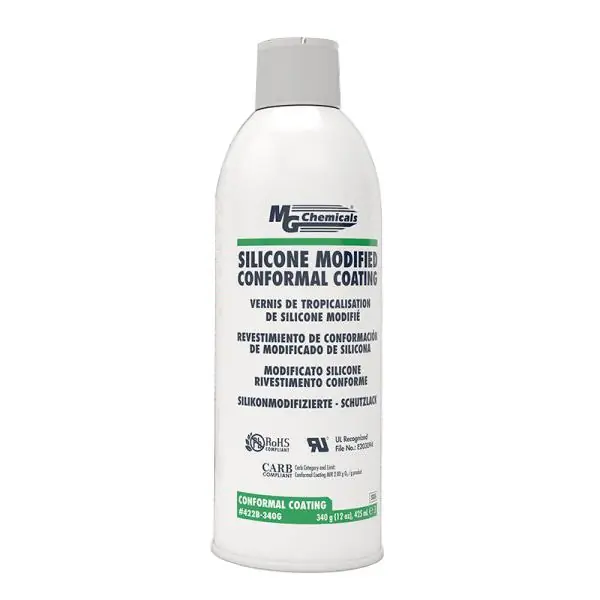 MG Chemicals 422B-340G Silicone Modified Conformal Coating, 12oz. Aerosol Cans (Case of 12)