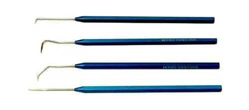 Moody Tools 55-1290 Blue Anodized Aluminum 25 Mil 4-Piece Probe Set
