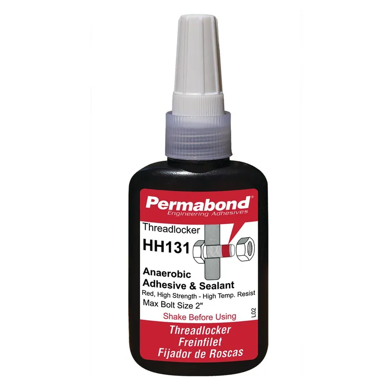 Permabond HH131 High-Temperature Permanent Anaerobic Threadlocker, Red