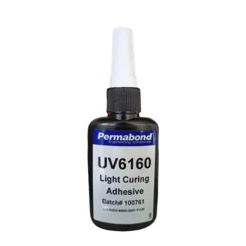 Permabond UV6160 Plastic Bonding UV-Curable Adhesive, Crystal Clear, 50ml Bottle