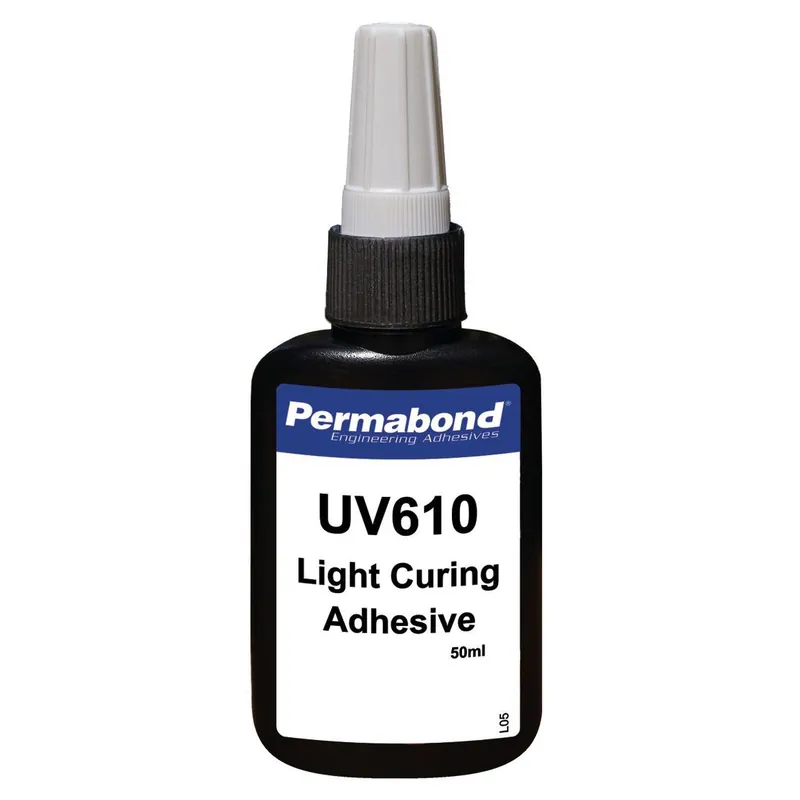 Permabond UV610 Glass-to-Metal UV-Curable Adhesive, Clear