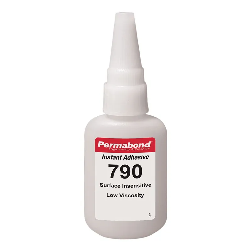 Permabond 790 Fast Curing Surface Insensitive Wicking Grade Cyanoacrylate Adhesive, Black