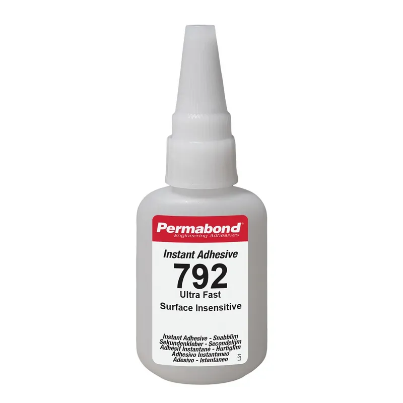Permabond 792 High-Temperature Surface Insensitive Fast Curing Cyanoacrylate Adhesive, Clear