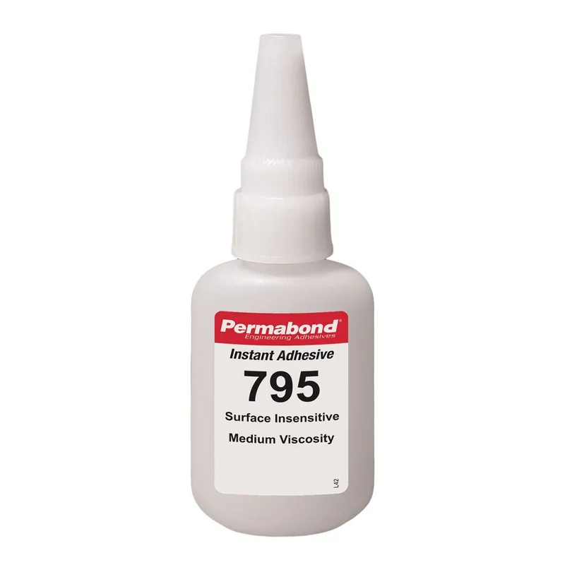 Permabond 795 Surface Insensitive Fast Curing Cyanoacrylate Adhesive, Clear