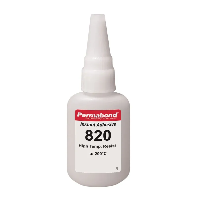 Permabond 820 High-Temperature Cyanoacrylate Adhesive, Clear