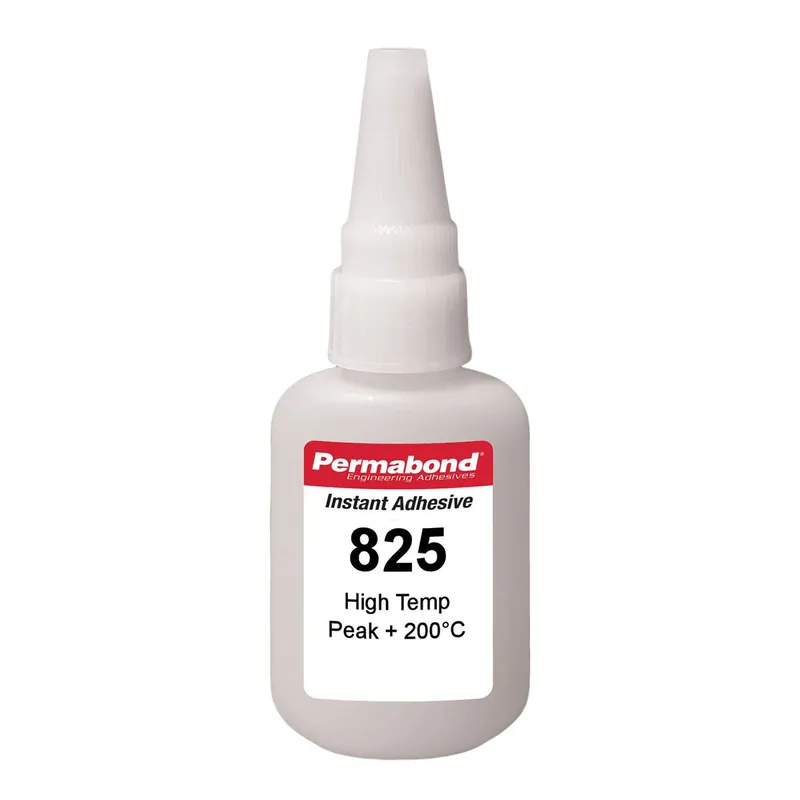 Permabond 825 High-Temperature Fast Curing Cyanoacrylate Adhesive, Clear