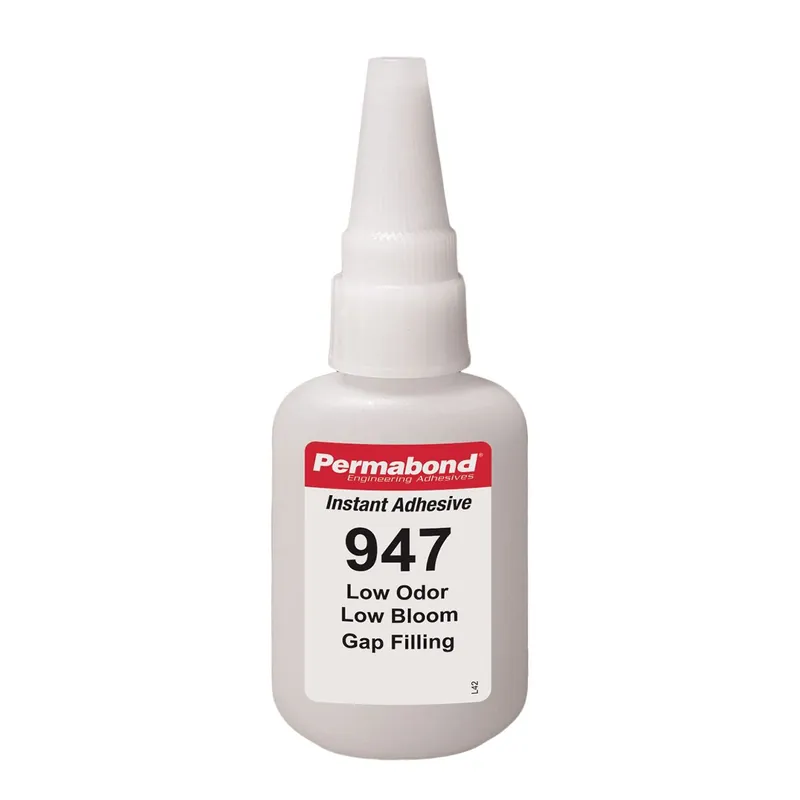 Permabond 947 Low Odor, Low Bloom Gap Fill Cyanoacrylate Adhesive, Clear