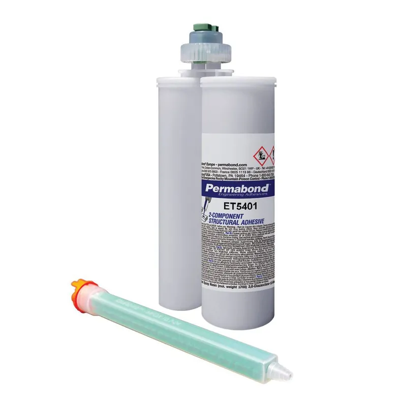 Permabond ET5401 Toughened High-Temperature Resistant Two-Part Epoxy, Amber, 400ml Cartridge