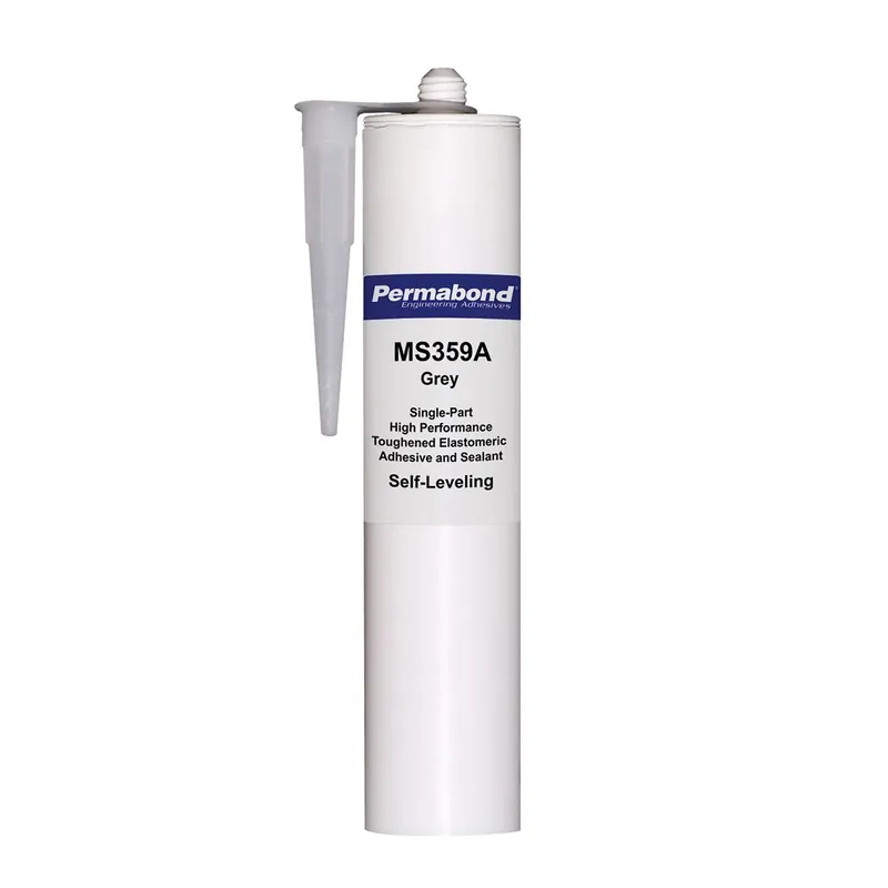 Permabond MS359A Self-Leveling Modified Epoxy MS Polymer Adhesive, Gray, 290ml Cartridge (Case of 24)